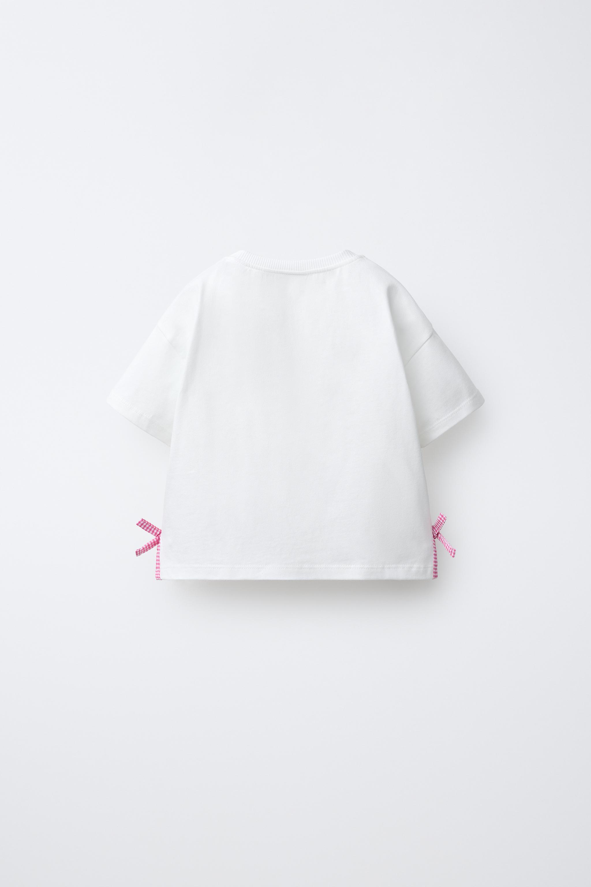 T-SHIRT À LACETS ET CARREAUX VICHY